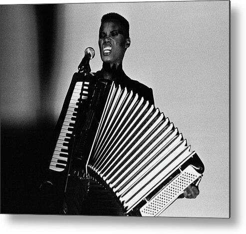 Concert Metal Print featuring the photograph Grace Jones In Concert by George Rose
