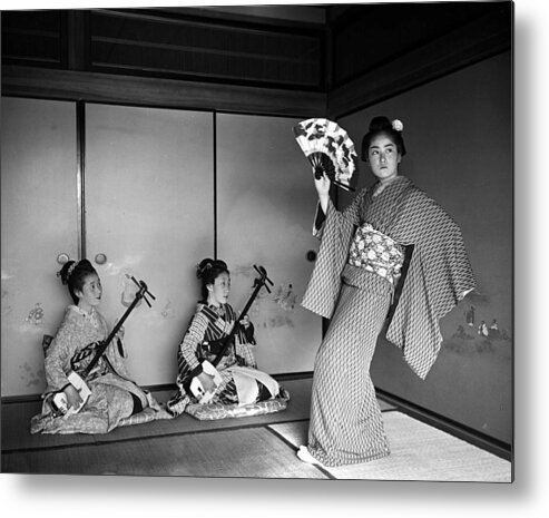 Child Metal Print featuring the photograph H.g Ponting In Asia 1900 -1906. Japan by Popperfoto