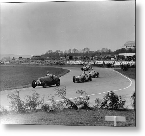 1950-1959 Metal Print featuring the photograph Holiday Race by Fisher