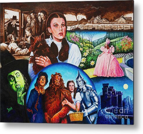 Judy Garland Metal Print featuring the painting Judy 1 by Michael Frank