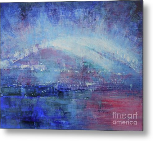 Abstract Metal Print featuring the painting Let The Party Begin by Jane See