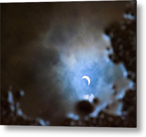 Solar Metal Print featuring the photograph Liquified Solar Eclipse by Marlenda Clark