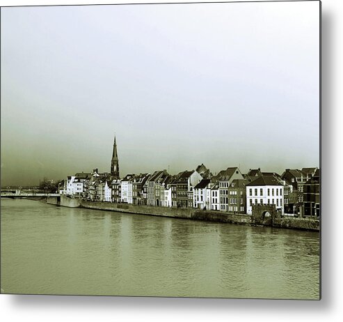 Clear Sky Metal Print featuring the photograph Maastricht View by Josef F. Stuefer