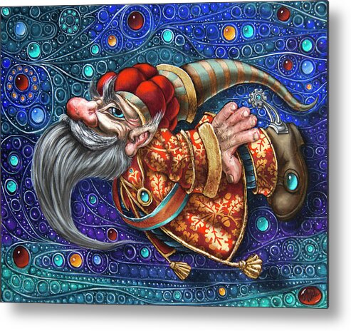 Painting Metal Print featuring the painting Magic Flight#1 by Victor Molev