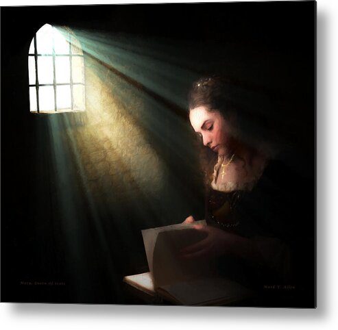 Monarch Metal Print featuring the digital art Mary, Queen Of Scots by Mark Allen