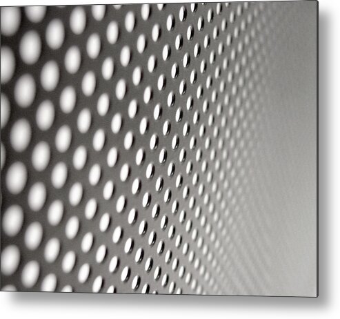 Curve Metal Print featuring the photograph Metal Grid by Kemie