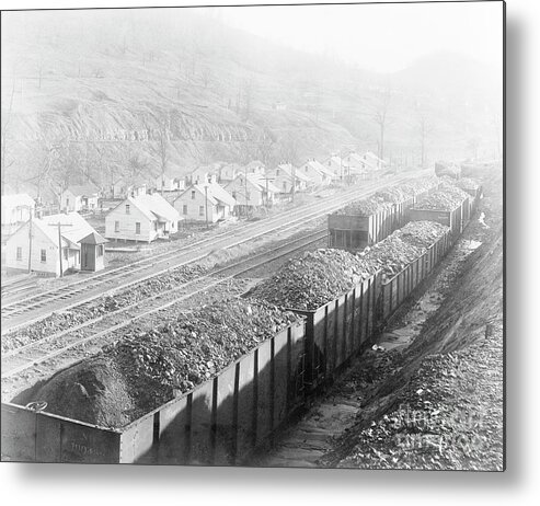 Finance And Economy Metal Print featuring the photograph Mining Village by Bettmann