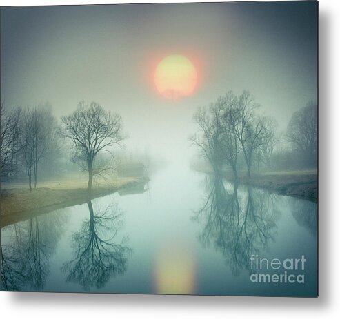 Nag894425k Metal Print featuring the photograph Morning Mist by Edmund Nagele FRPS