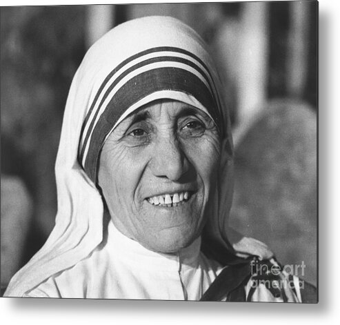 State Of The Vatican City Metal Print featuring the photograph Mother Teresa by Bettmann