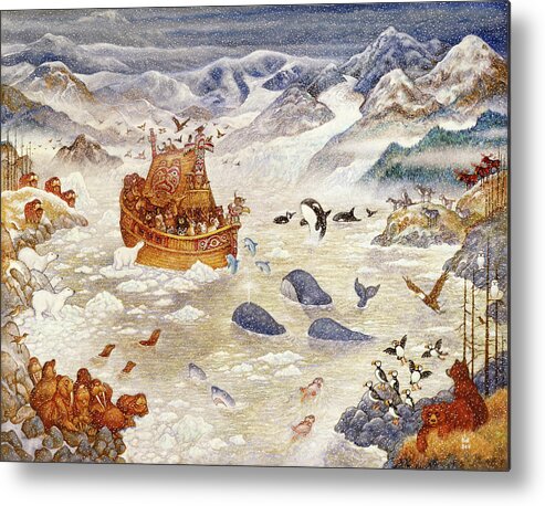 Northern Noah Metal Print featuring the painting Northern Noah by Bill Bell