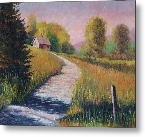 Landscape Metal Print featuring the painting Old Road by Douglas Castleman