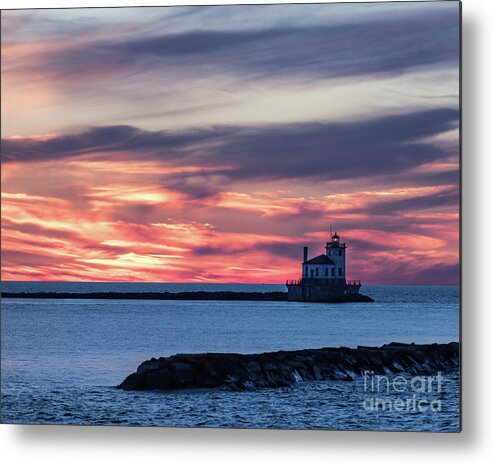 Sunset Metal Print featuring the photograph Oswego Light by Phil Spitze