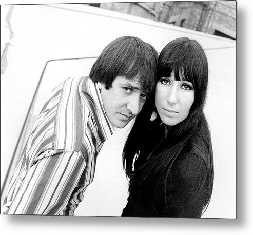 Cher Metal Print featuring the photograph Photo Of Sonny Bono And Sonny & Cher by Ivan Keeman