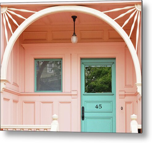 Pink House Metal Print featuring the photograph Pink Chic by Lupen Grainne