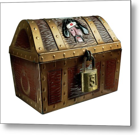 Buccaneer Metal Print featuring the drawing Pirate's Treasure Chest by CSA Images