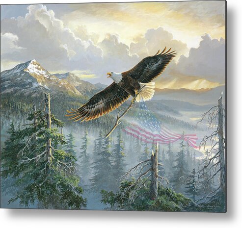 #faawildwings Metal Print featuring the painting Rebuilding America by Wild Wings