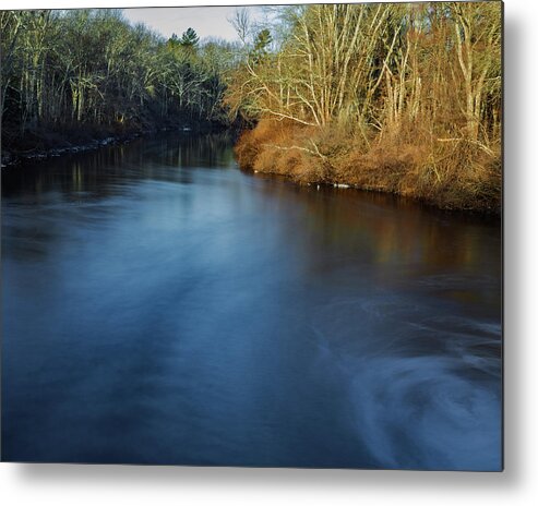 Long Exposure Metal Print featuring the photograph River stuck in Time by William Bretton