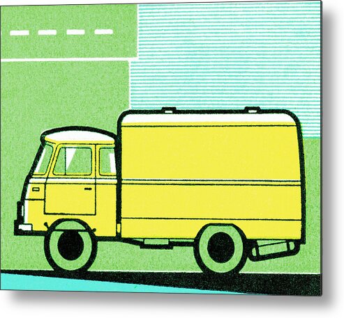 Campy Metal Print featuring the drawing Side of a Truck by CSA Images