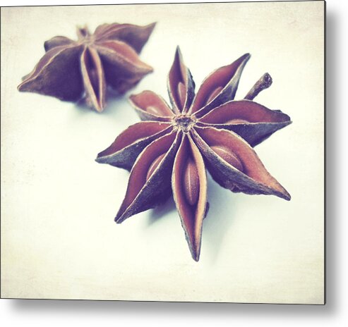 Food Photography Metal Print featuring the photograph Star Anise by Lupen Grainne