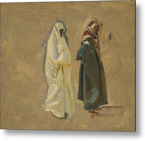 19th Century Art Metal Print featuring the painting Study of Two Bedouins by John Singer Sargent