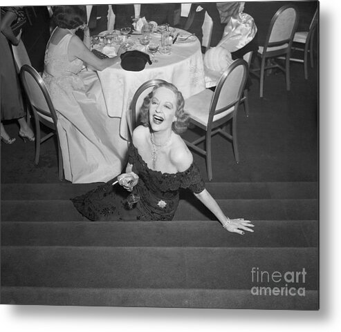 Event Metal Print featuring the photograph Tallulah Bankhead With Drink In Hand by Bettmann