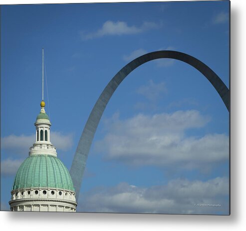 St. Louis Metal Print featuring the photograph The Dome II by Al Griffin