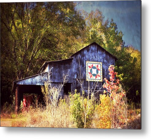 Barn Metal Print featuring the photograph The Fall Quilt by Julie Hamilton