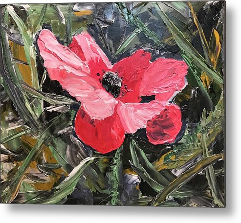 Poppy Metal Print featuring the painting Umbrian Poppies 1 by Ovidiu Ervin Gruia