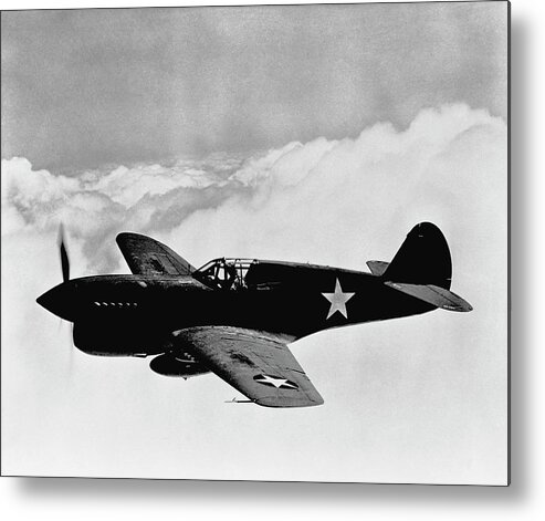 War Metal Print featuring the photograph Vintage World War II Photo Of A P-40 by John Parrot/stocktrek Images