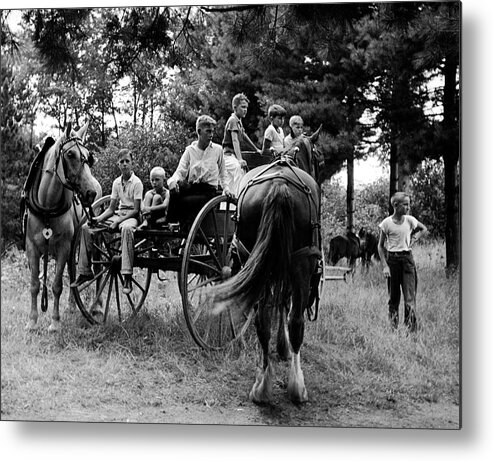 Wagon Metal Print featuring the photograph Wagon by Alfred Eisenstaedt
