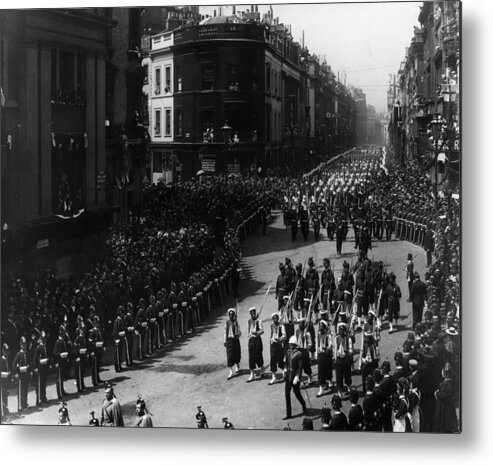 Marching Metal Print featuring the photograph West India Procession by London Stereoscopic Company