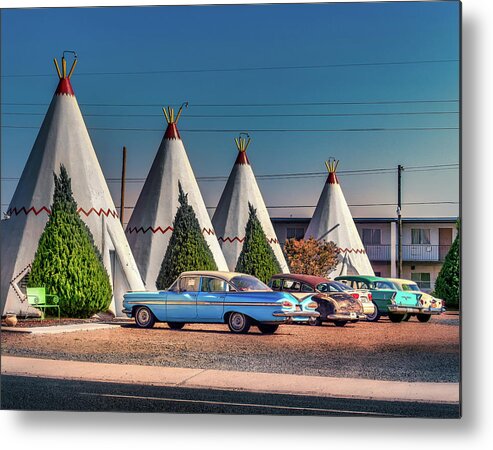 Holbrook Metal Print featuring the photograph Wigwam Motel Park by Micah Offman