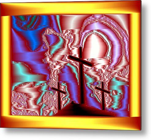 Religious  Metal Print featuring the digital art You Title by Mary Russell