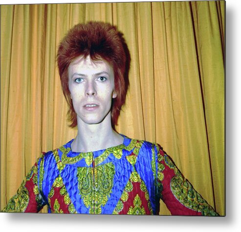 Rock Music Metal Print featuring the photograph Ziggy Stardust by Michael Ochs Archives
