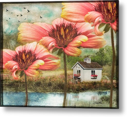 Flower Metal Print featuring the photograph Covered in Love by Shara Abel