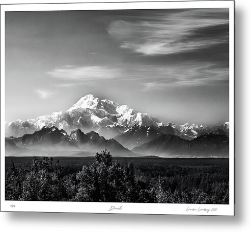 7/5/19 Metal Print featuring the photograph Denali with border by Louise Lindsay