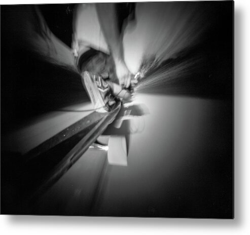 Pinhole Metal Print featuring the photograph Longboarding #2 by Will Gudgeon