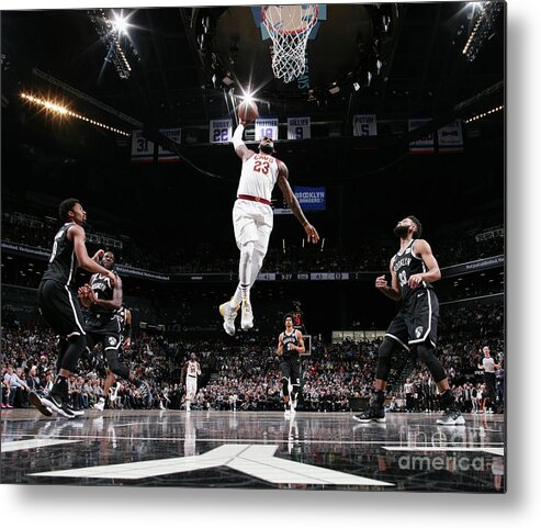 Nba Pro Basketball Metal Print featuring the photograph Lebron James by Nathaniel S. Butler