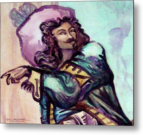 Musketeer Metal Print featuring the digital art Musketeer #2 by Kevin Middleton