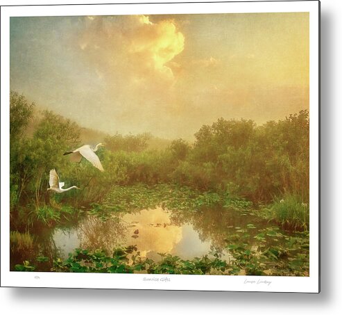 Painterly Photography Metal Print featuring the photograph Sunrise Gifts by Louise Lindsay