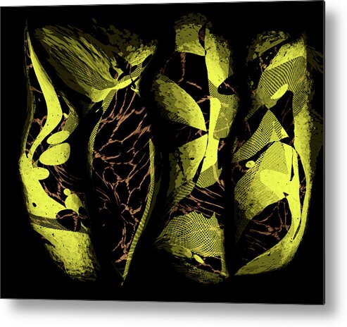 Abstract Metal Print featuring the digital art Diva by Marina Flournoy