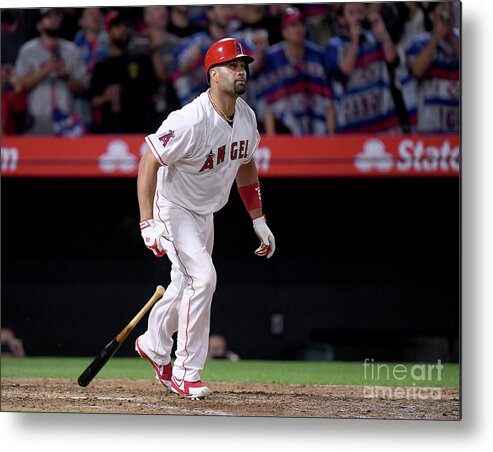 Ninth Inning Metal Print featuring the photograph Albert Pujols by Harry How
