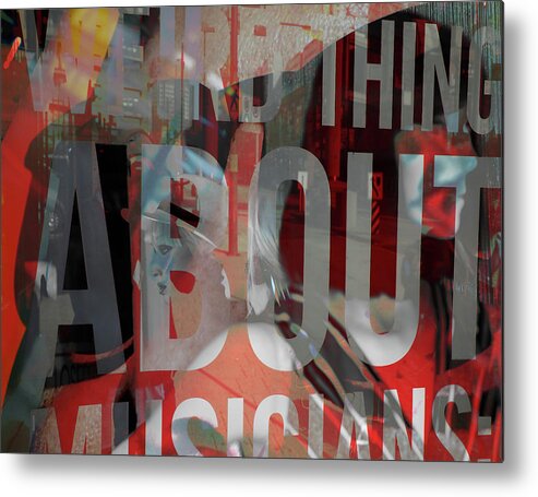 Fine Art Metal Print featuring the photograph About Music by J C