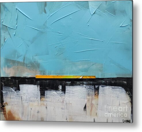 Metal Print featuring the painting Abstracted Land I by Lisa Dionne