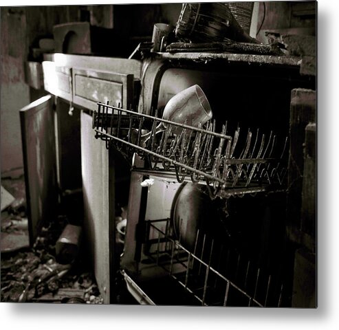 Urbex Metal Print featuring the photograph After the party by Eyes Of CC