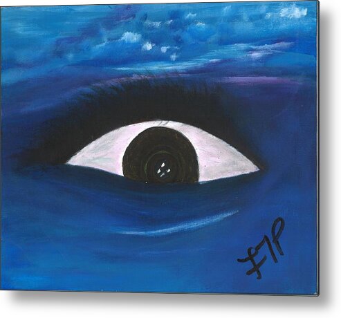 Eye Metal Print featuring the painting All About Emotions by Esoteric Gardens KN
