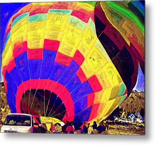 Hot-air Metal Print featuring the digital art Almost Ready by Kirt Tisdale