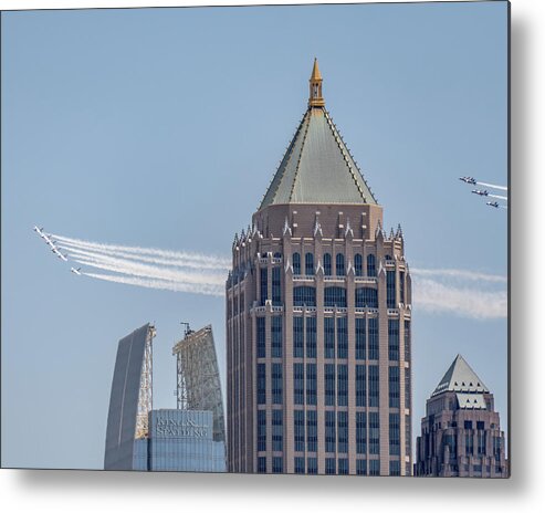 2020 Metal Print featuring the photograph America Strong Atlanta - Atlanta Skyline 2 by David R Robinson