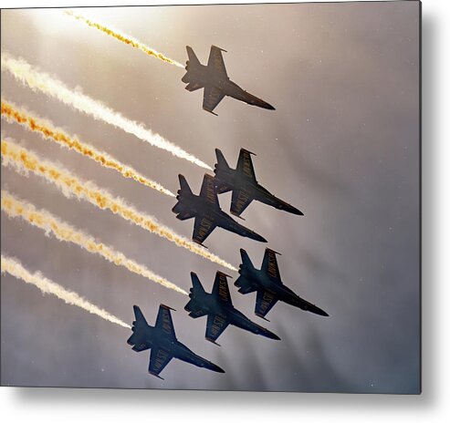 2020 Metal Print featuring the photograph America Strong Atlanta - Blue Angels 3 by David R Robinson