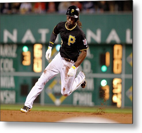 Pnc Park Metal Print featuring the photograph Andrew Mccutchen by David Maxwell